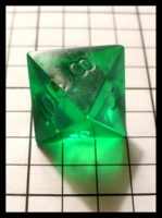 Dice : Dice - DM Collection - Unknown Percision Green D8 - Ebay Dec 2010